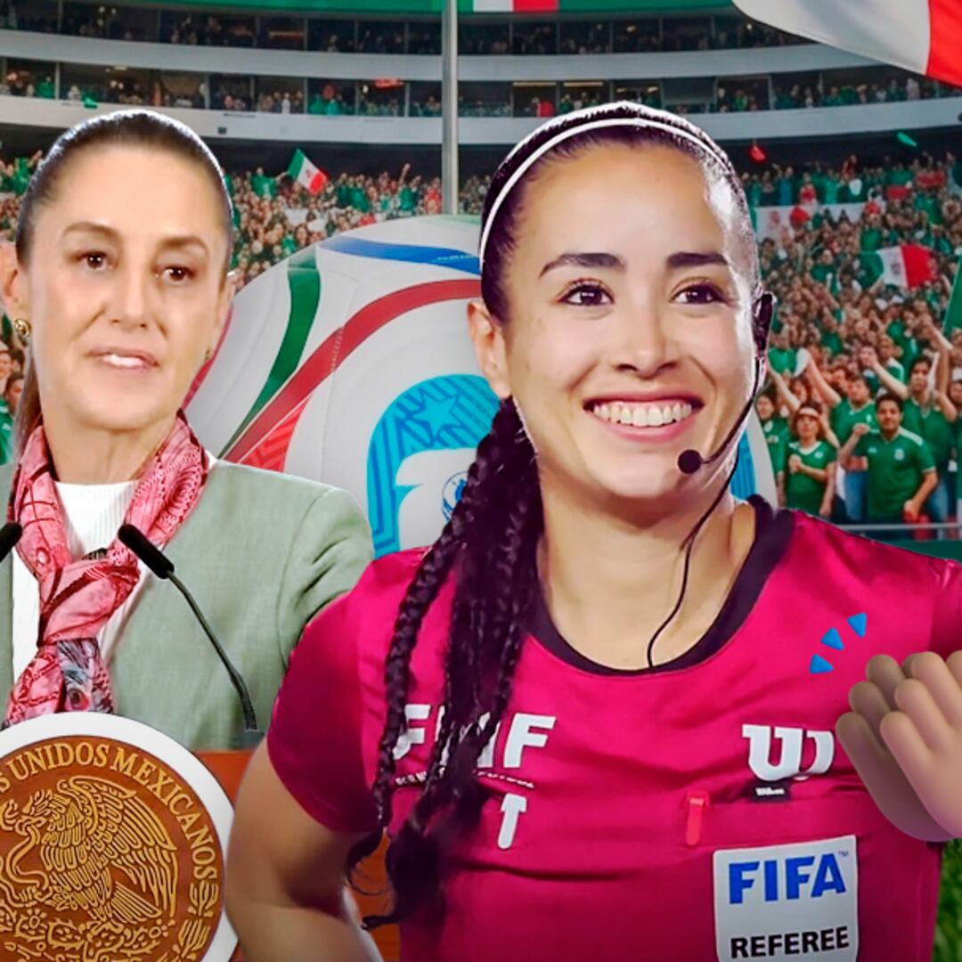 Sheinbaum felicita a Katia Itzel García por ser árbitra del Mundial 2026