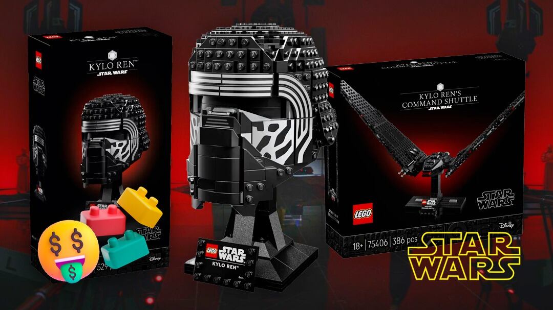 LEGO de Kylo Ren: Precio del casco y lanzadera del personaje de Star Wars