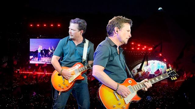 Michael J. Fox con Coldplay