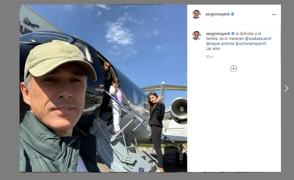Post de Sergio Mayer sobre sus vacaciones post elecciones 2021.