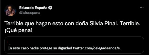 Lalo España sobre Silvia Pinal.