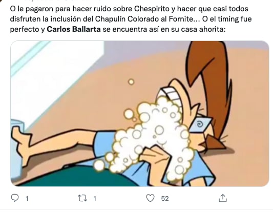 Memes de Carlos Ballarta tras la llegada del Chapulín Colorado a 'Fortnite'