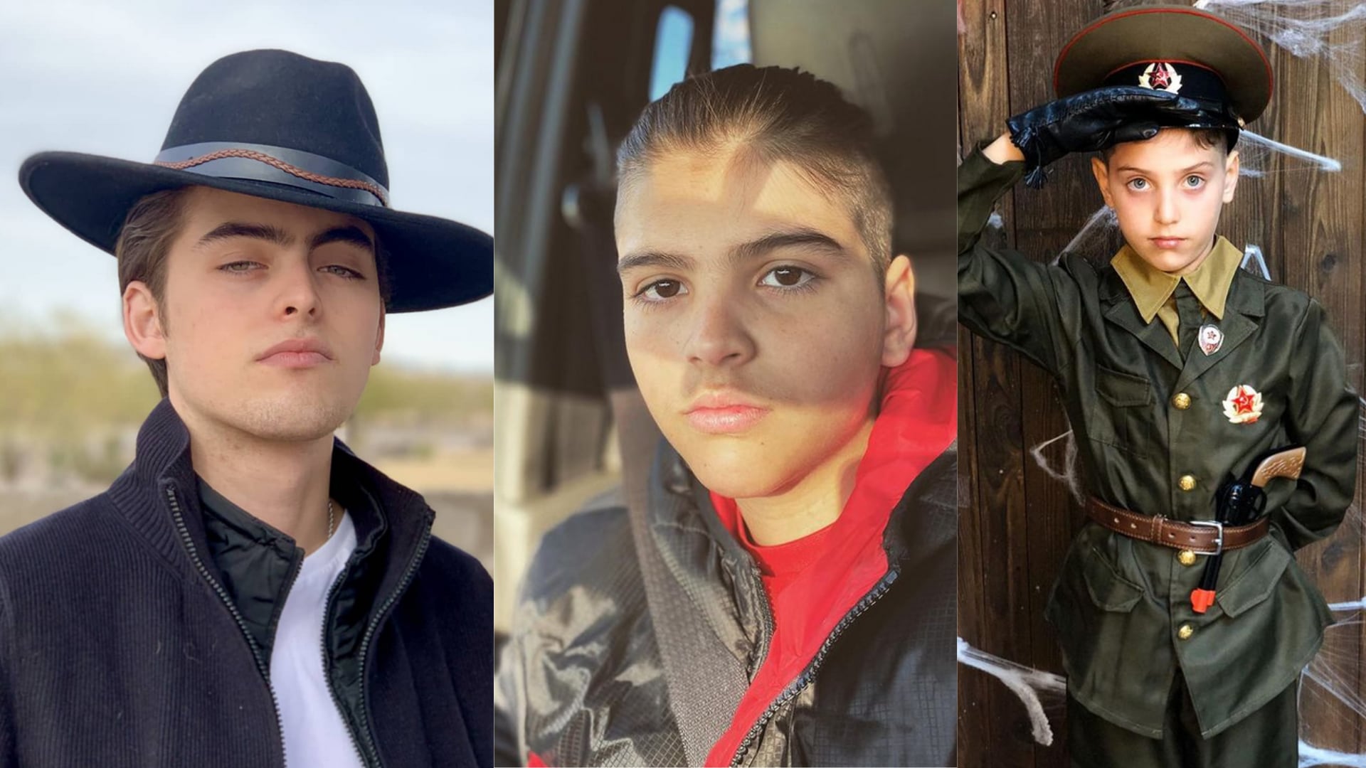 Emiliano, Chema y Jerónimo, hijos de Ana Bárbara.