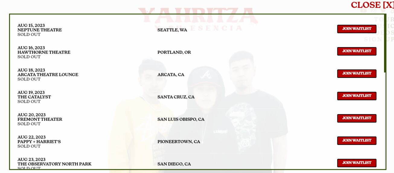 Conciertos de Yahritza y Su Esencia en Estados Unidos son sold out.