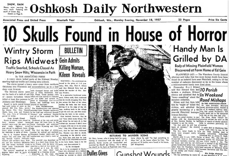 Ed Gein, asesino serial de Estados Unidos