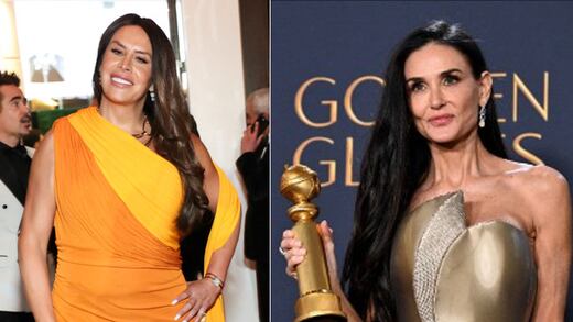 La foto de Demi Moore y Karla Sofía Gascón juntas y sin rencores en los Globos de Oro 2025