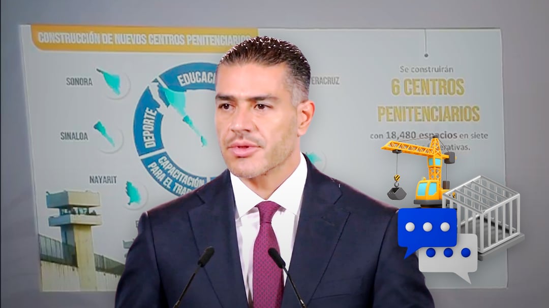 Harfuch explica el plan de seis nuevos penales y reconoce el reto de la sobrepoblación