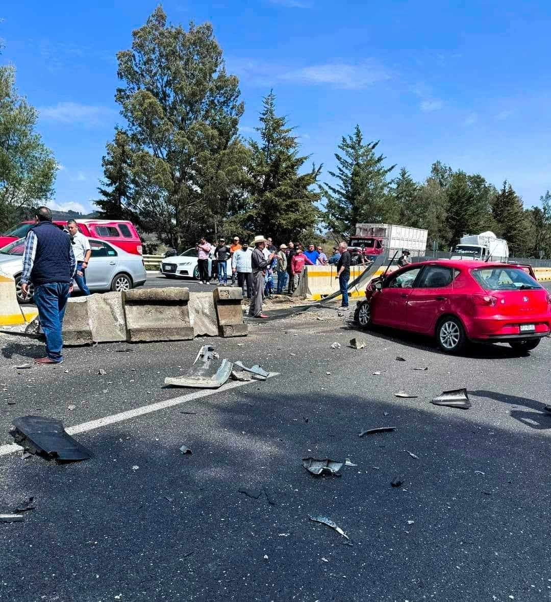 Choque en la autopista Chamapa-Lechería