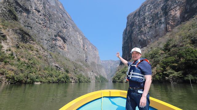 Rutilio Escandón en el Cañón del Sumidero