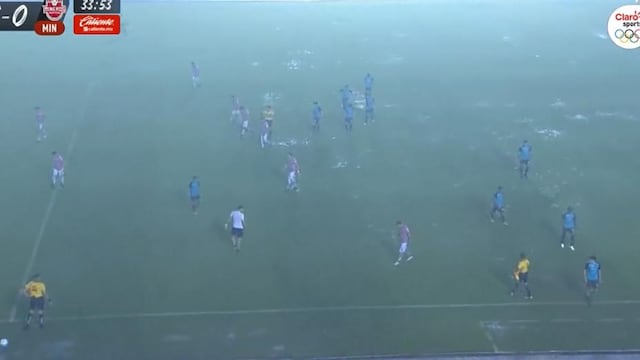El Cancún FC vs Mineros de Zacatecas se suspendió debida a una lluvia torrencial.