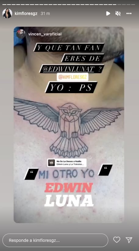 fanatico se tatua en honor a Edwin Luna