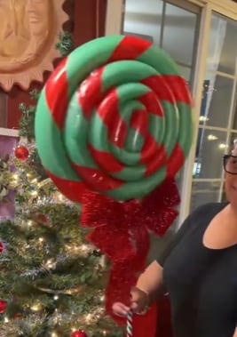 Paletas gigantes de Navidad