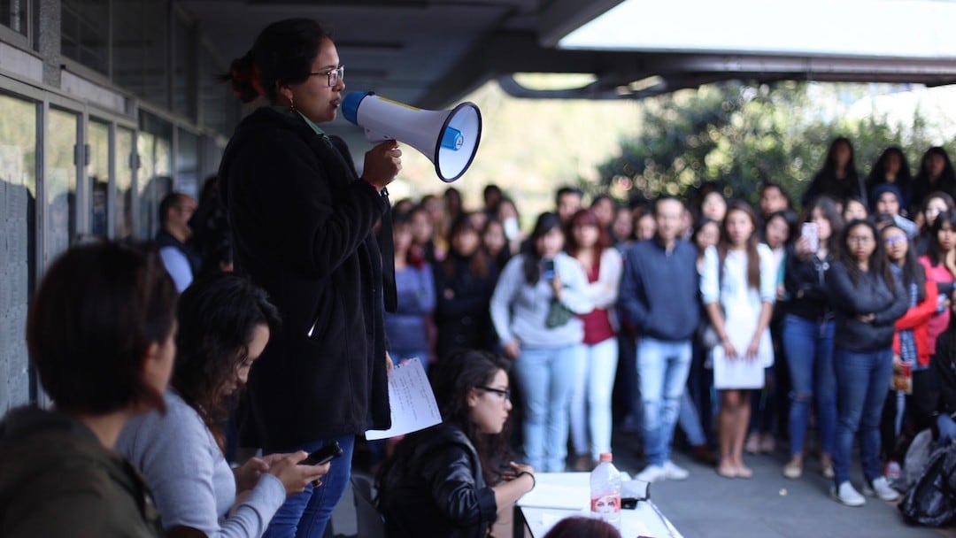 Estudiantes de Escuela Nacional de Trabajo Social de la UNAM