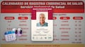 Servicio Universal de Salud: Calendario de registro por letra