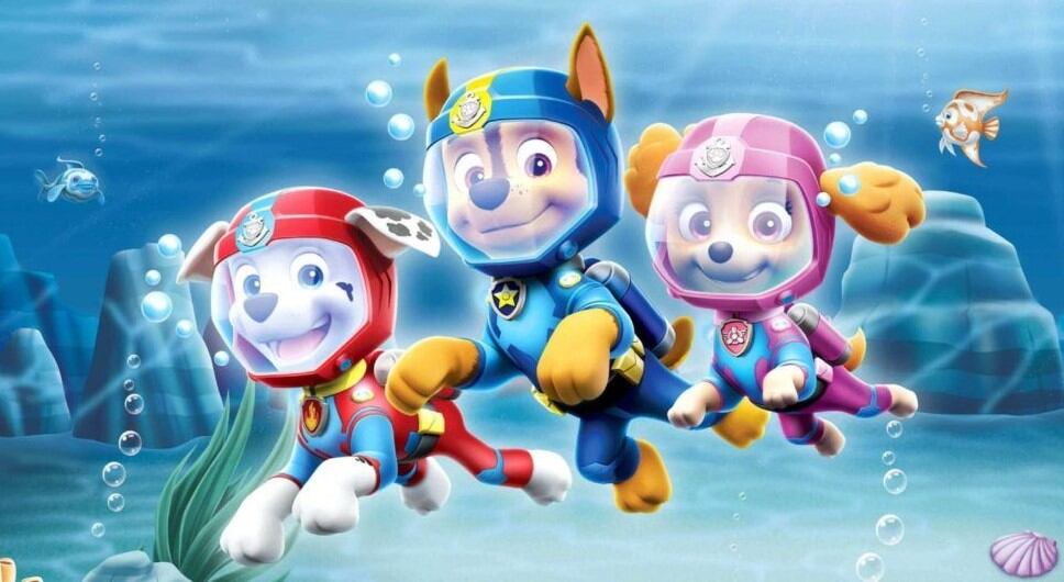 Dibujos de Paw Patrol sirenas para colorear