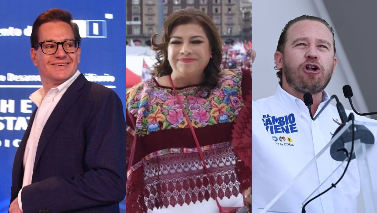 Los 3 candidatos a la jefatura de gobierno de la CDMX