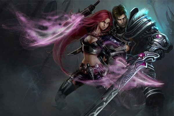 Garen y Katarina en League of Legends