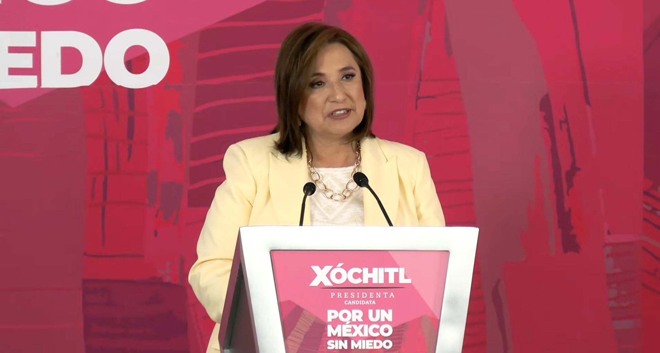 Xóchitl Gálvez en la Mañanera de la Verdad