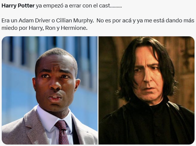 Memes sobre el elenco de la serie de Harry Potter