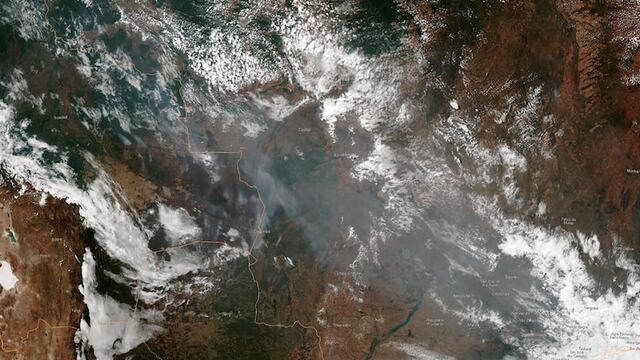 Incendios en el Amazonas vistos por un satélite de la NASA