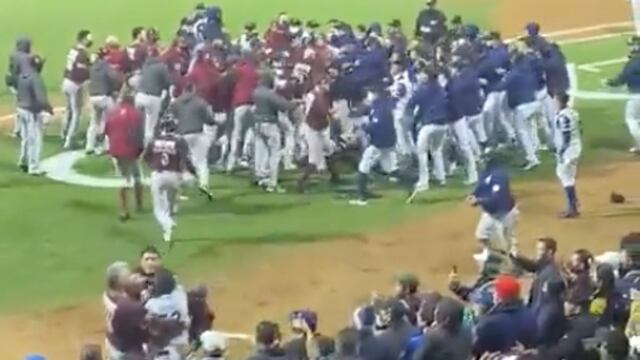 Pelea campal se vivió en la Liga Mexicana del Pacífico