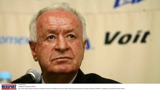 Aarón Padilla
CONFERENCIA COMISION DE ARBITROS
Photo of Aaron Padilla. during press conference of thereferees comission of the FEMEXFUT./Foto de Aaron Padilla, durante conferencia de prensa de la comision de arbitros de la FEMEXFUT. 30 September 2011. MEXSPORT/OSVALDO AGUILAR