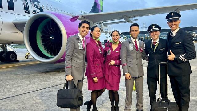 Tripulantes de aerolíneas mexicanas