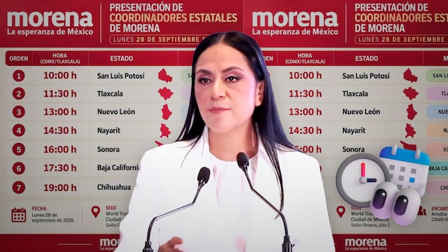 Este es el orden en que Morena anunciará a sus coordinadores estatales rumbo a 2027