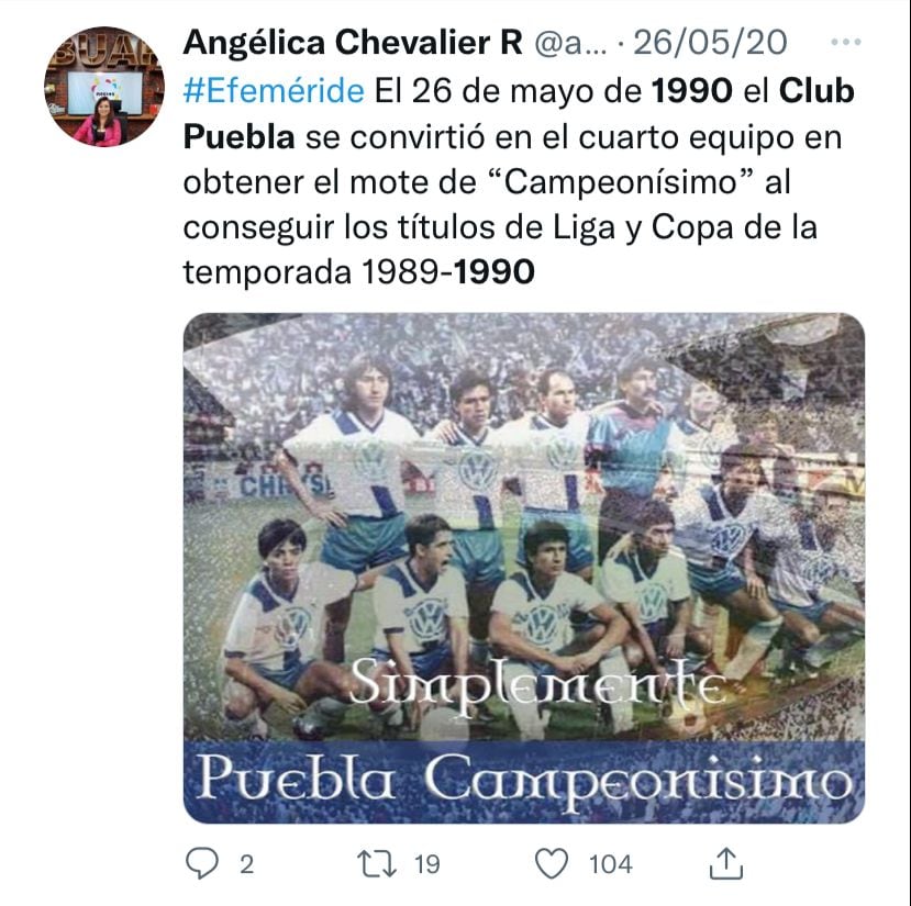 La temporada 89'-90' para el Club Puebla le dio el mote de "Campeonísimo."