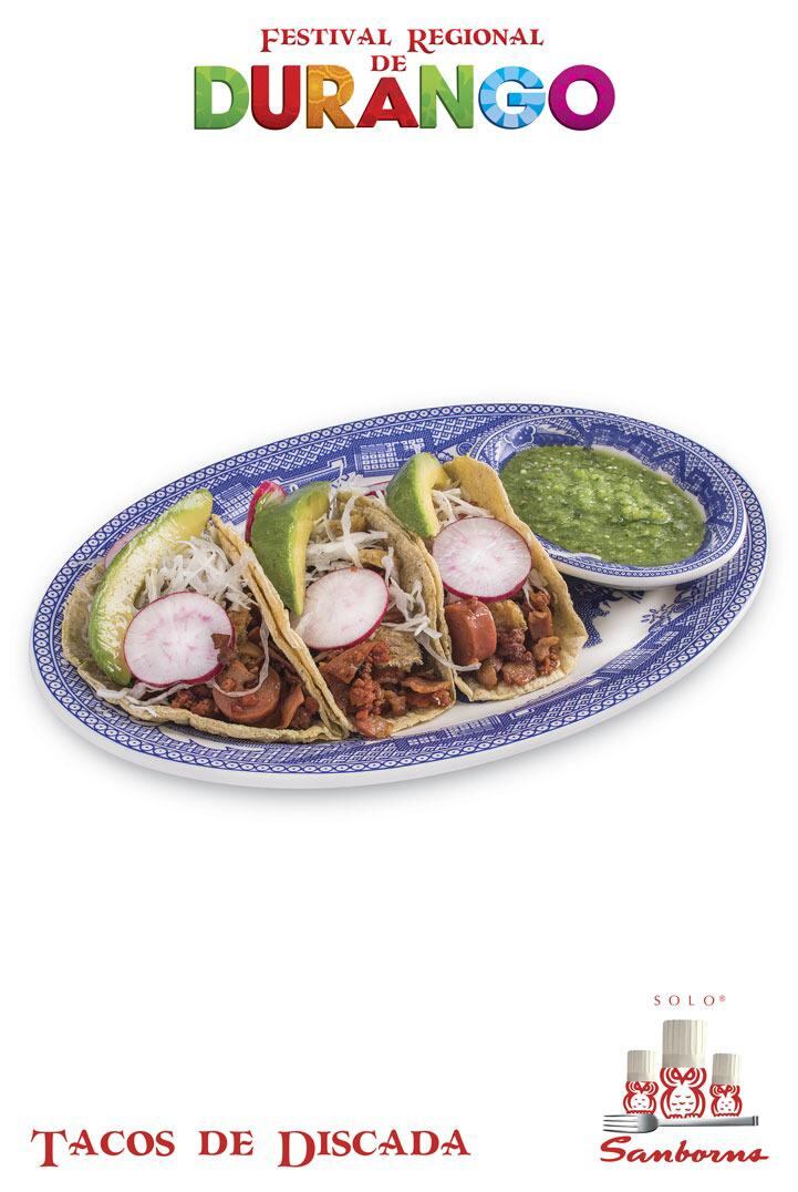 Los tacos de discada sun una tradición duranguense a lo largo y ancho del estado.