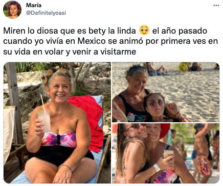 Abuela presume a su nieta