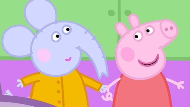 Dibujos de Peppa Pig y Emilia la elefanta para colorear