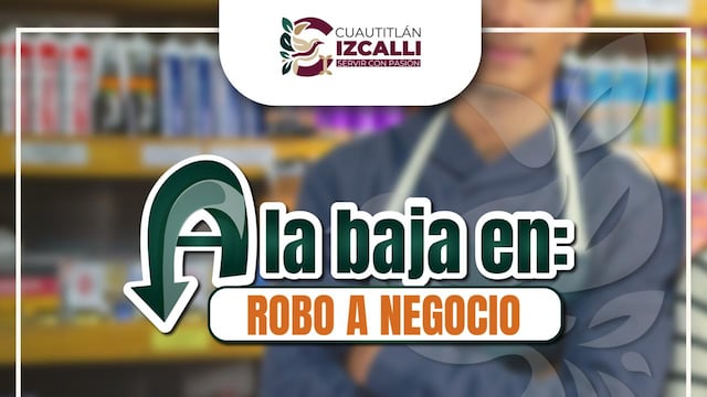 Cuautitlán Izcalli reportó una disminución en el robo a negocio gracias a operativos y acciones coordinadas de seguridad.
