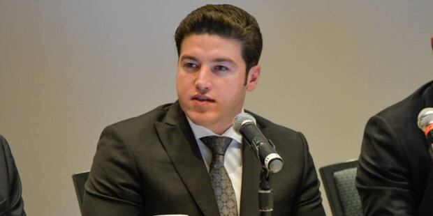 Samuel García durante su nombramiento como coordinador de la Comisión de Asuntos Internacionales de la Conago.