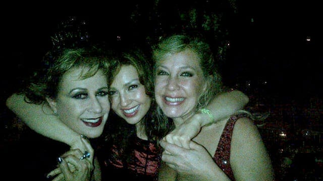 Laura Zapata, Thalía y Ernestina Sodi.
