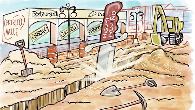 Cartón por Garabato para Plácido Garza