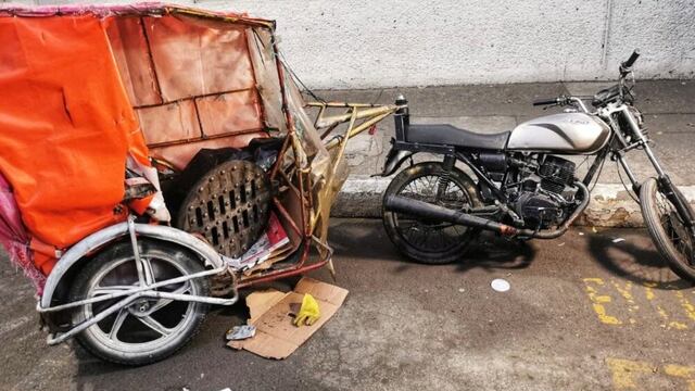 Robo de coladera de metal