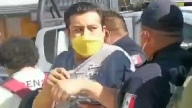 Detenido por no usar cubrebocas