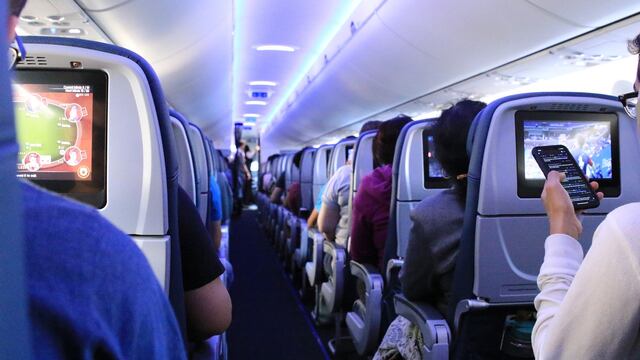 Pasajeros de un avión