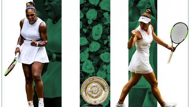Serena Williams y Simona Halep.