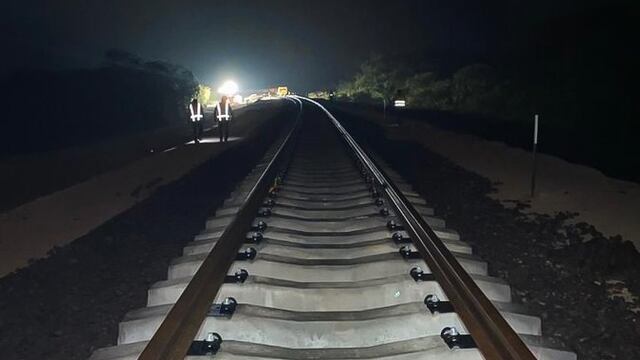 Rieles del Tren Maya