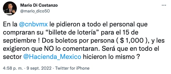 Acusan que obligaron a trabajadores de Comisión Bancaria y de Valores a comprar boletos para la rifa del 15 de septiembre