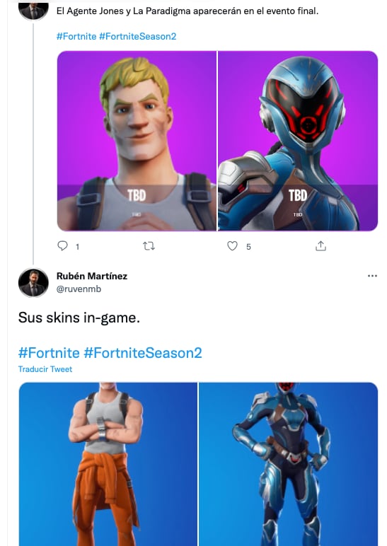 Filtraciones de Fortnite