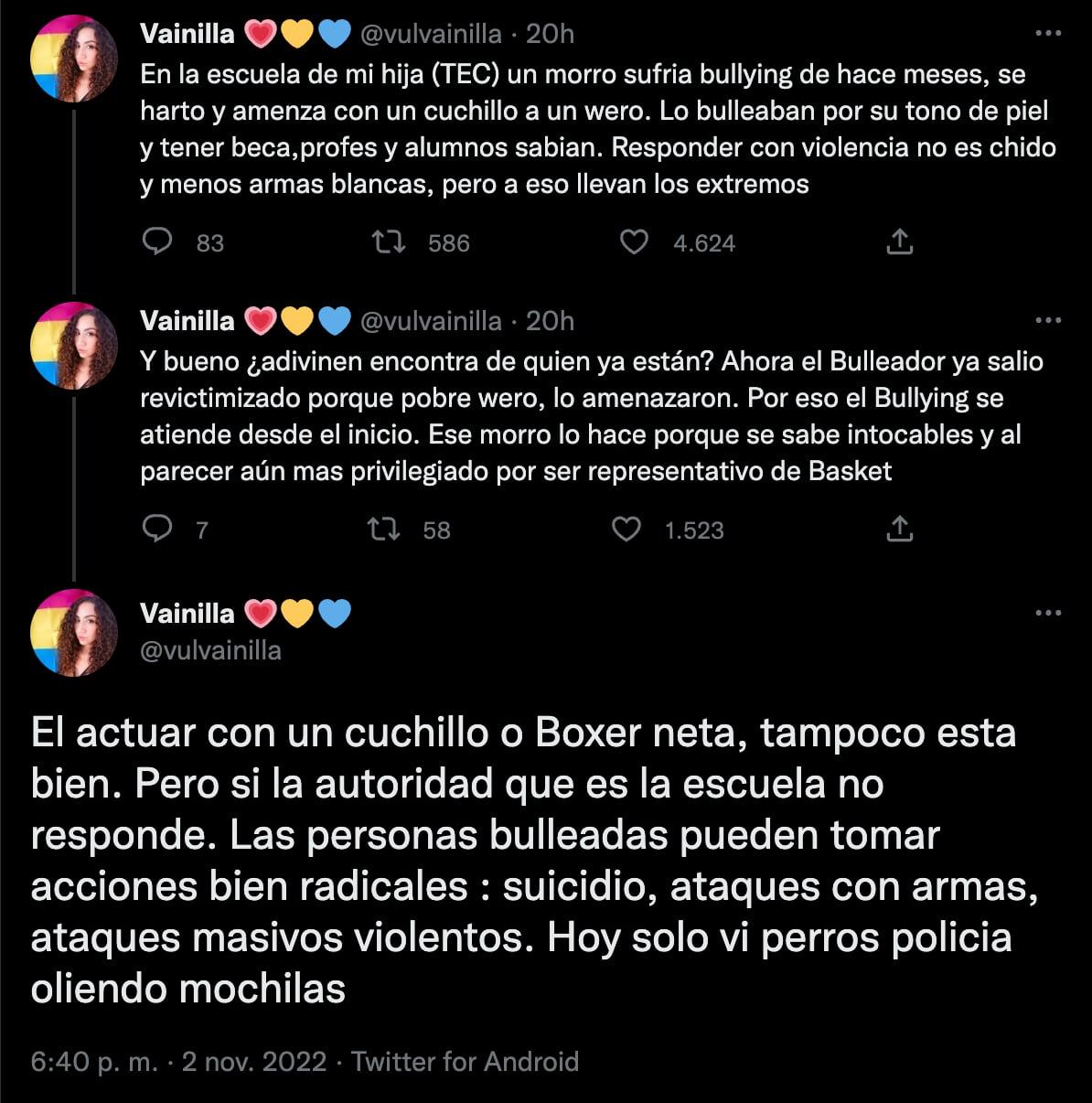 ¿Alumno de Prepa Tec Santa Fe que agredió a compañero con navaja era víctima de bullying? En redes sociales lo defienden