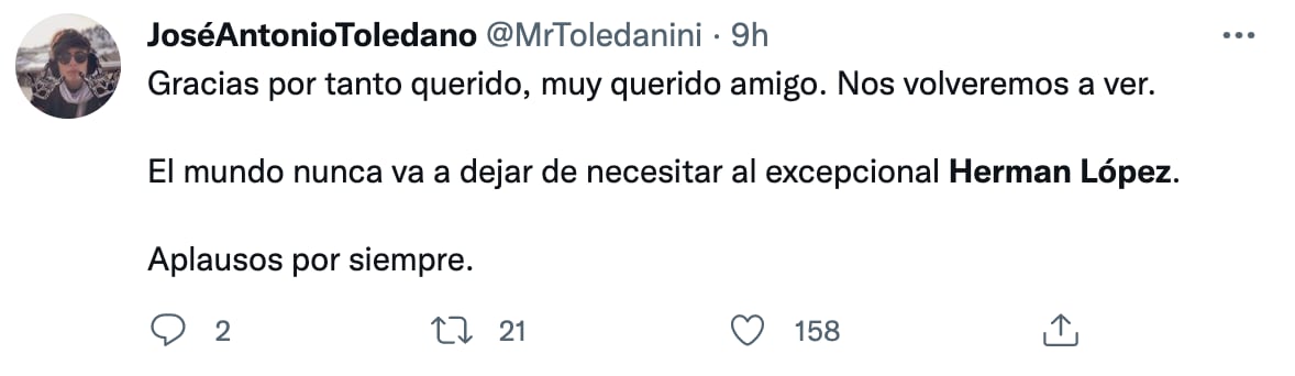 Colegas se despiden de Hermán López, actor de doblaje