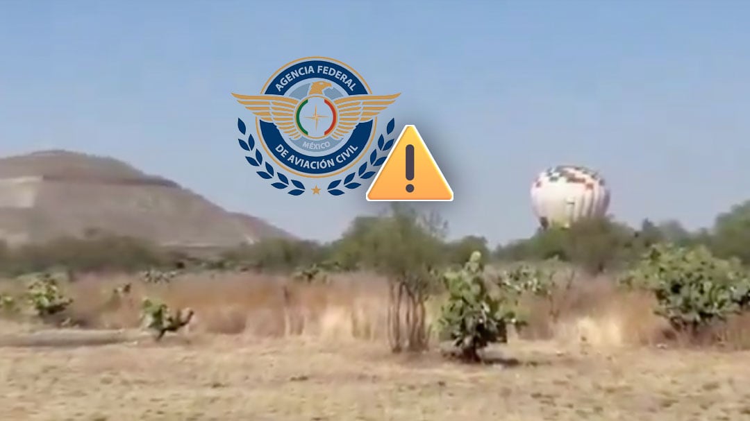 AFAC investiga incidente de globo aerostático en Teotihuacán
