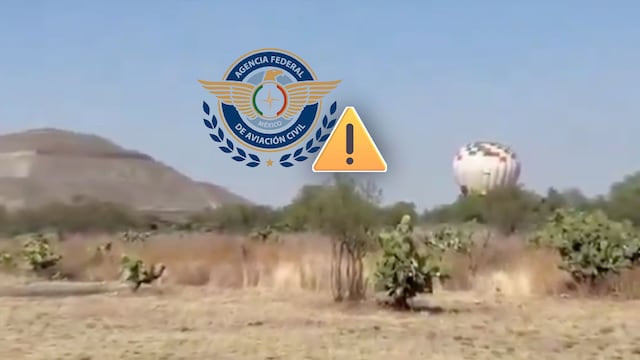 AFAC investiga incidente de globo aerostático en Teotihuacán
