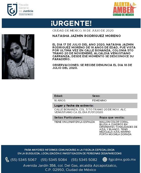 Ficha de búsqueda de Natasha.