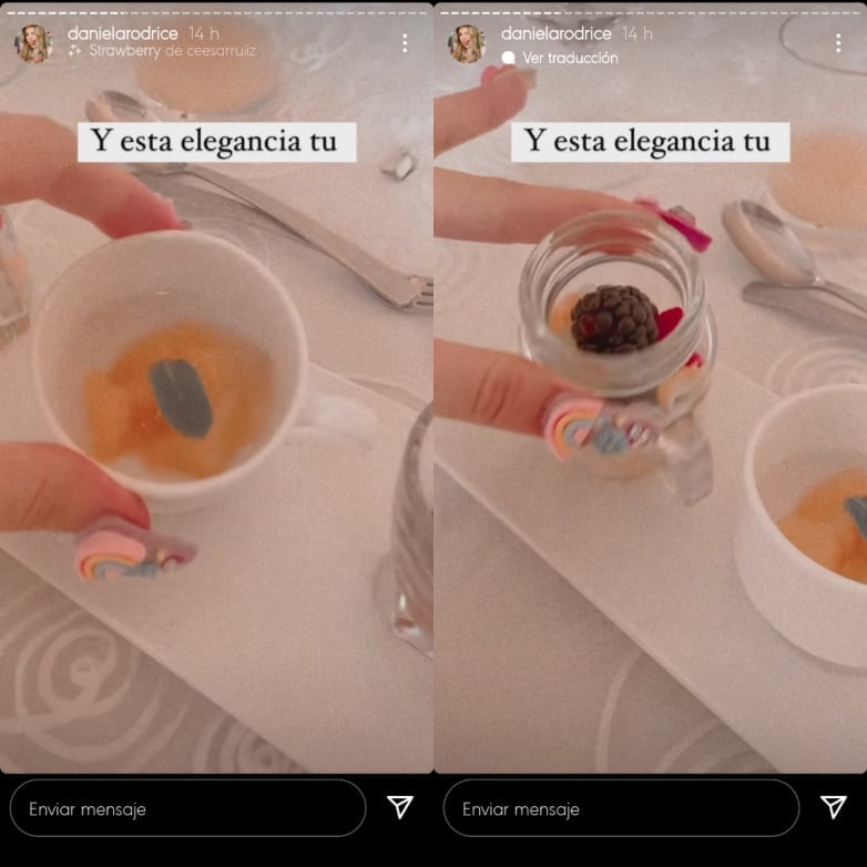 Daniela Rodrice muestra detalles del evento de Kimberly Loaiza.