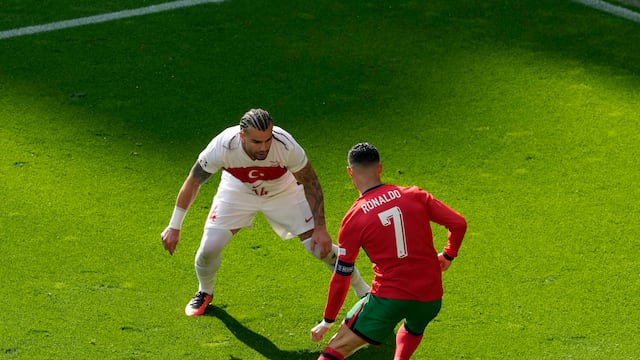 Cristiano Ronaldo en el Turquía vs Portugal.